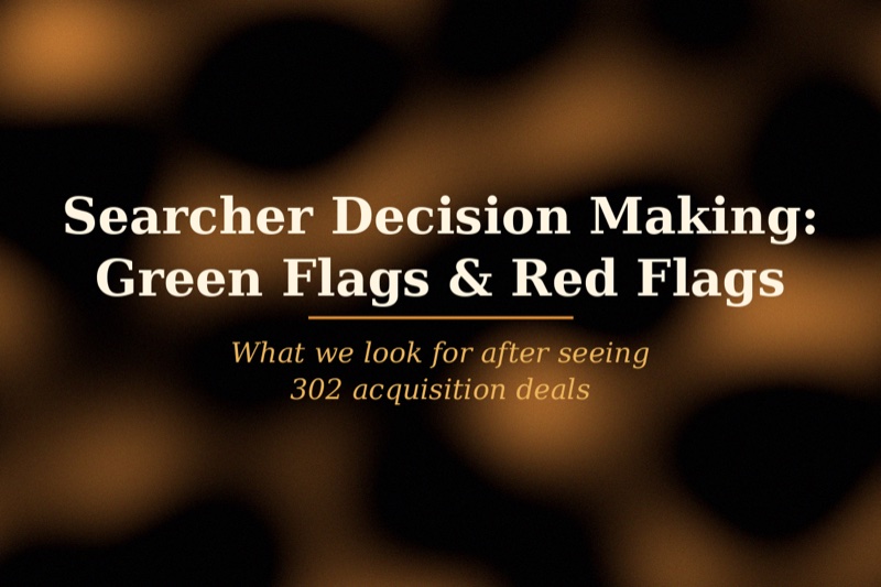 Our Searcher Green & Red Flags